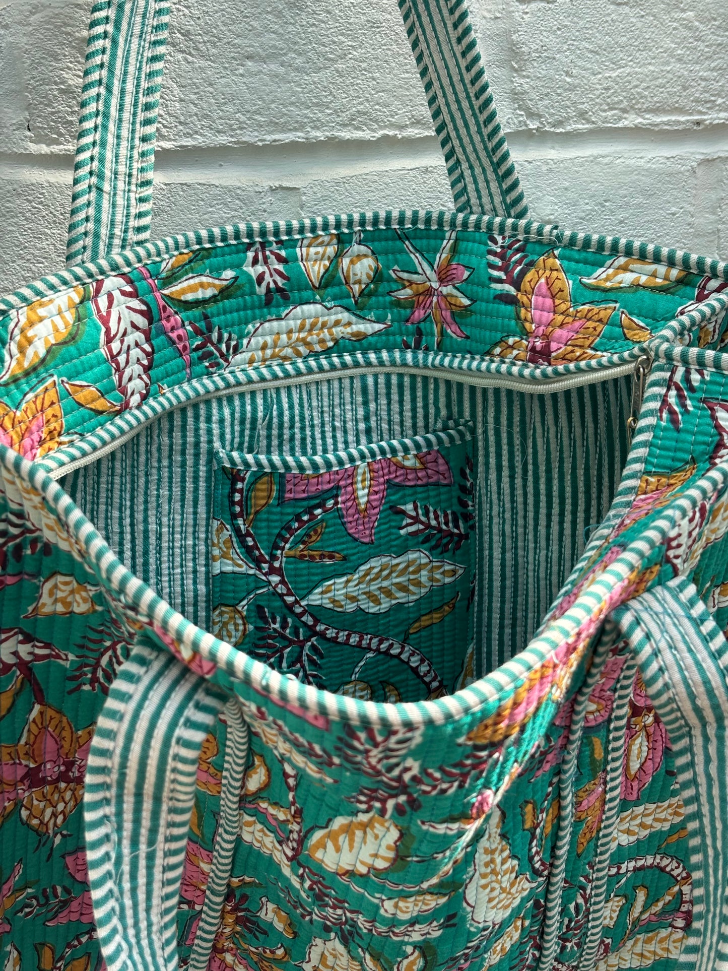 Large cotton tote bag