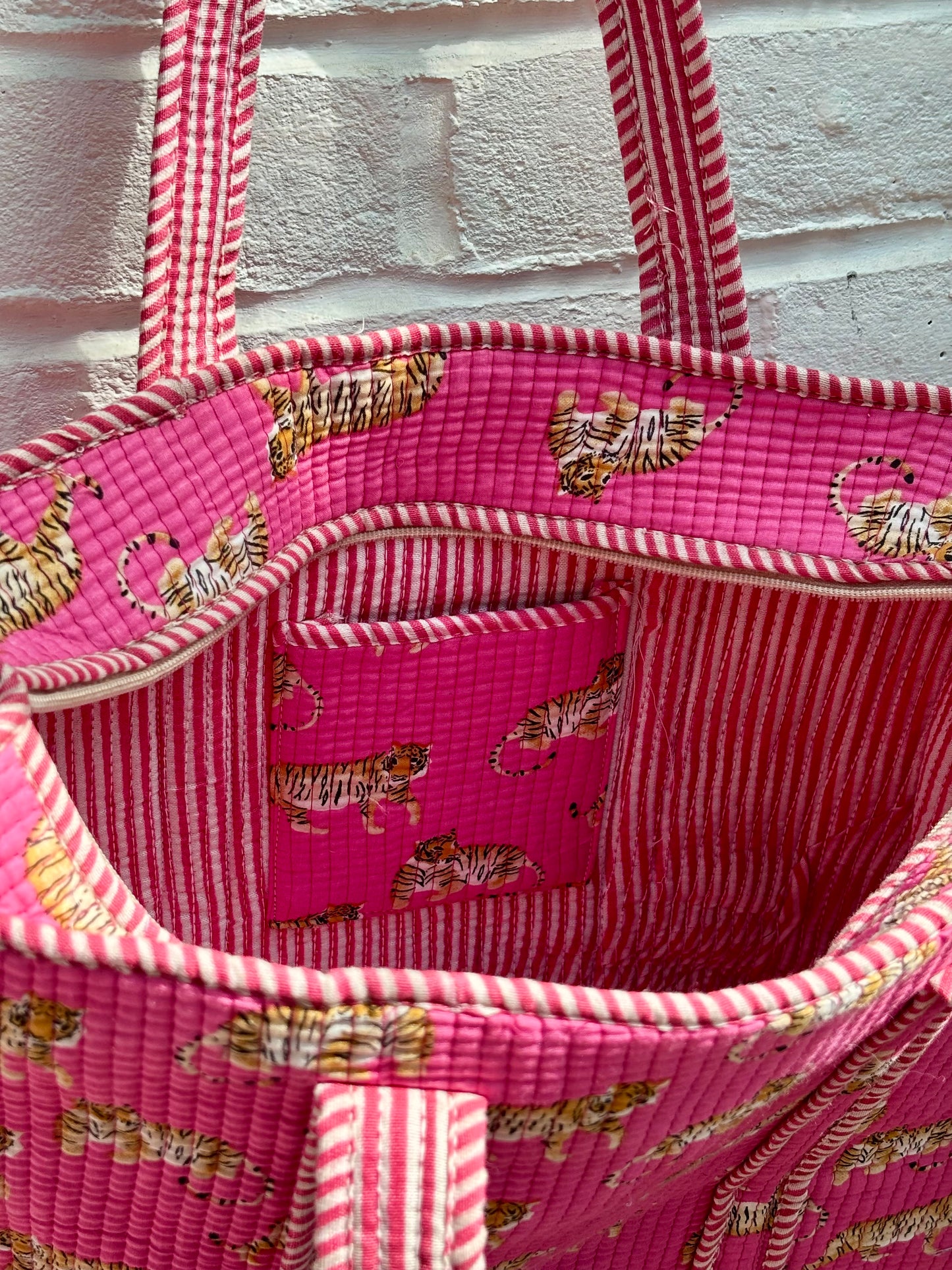 Large cotton tote bag