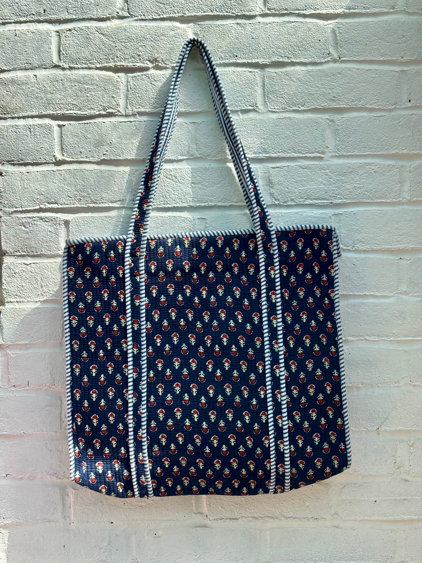 Large cotton tote bag