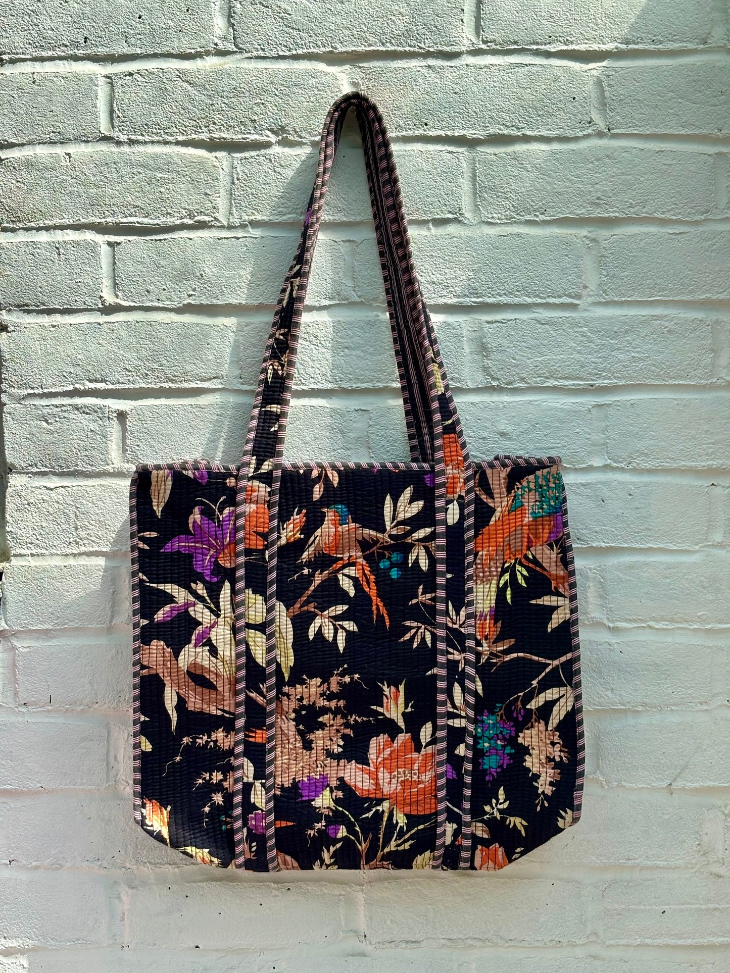 Large cotton tote bag
