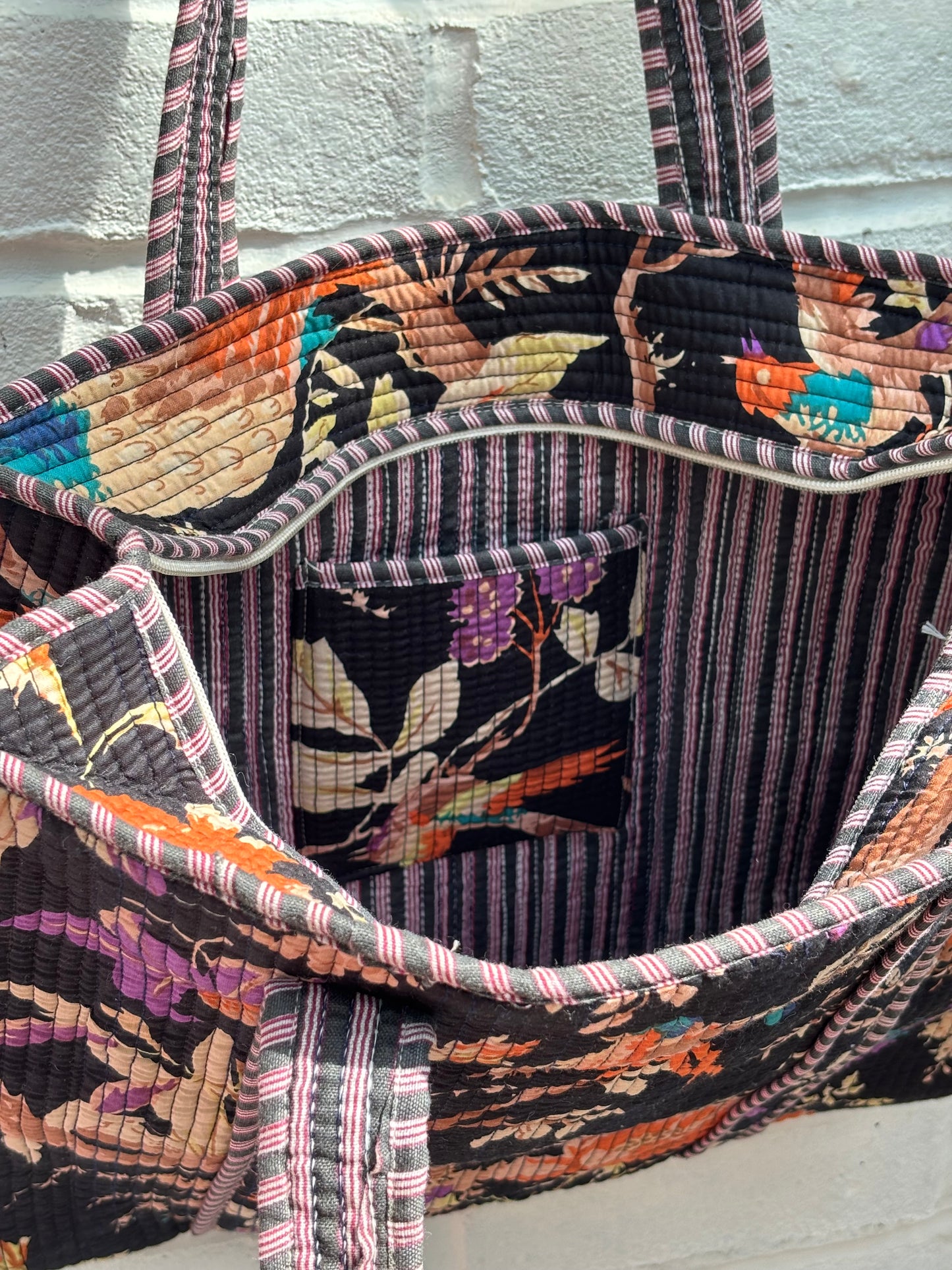 Large cotton tote bag