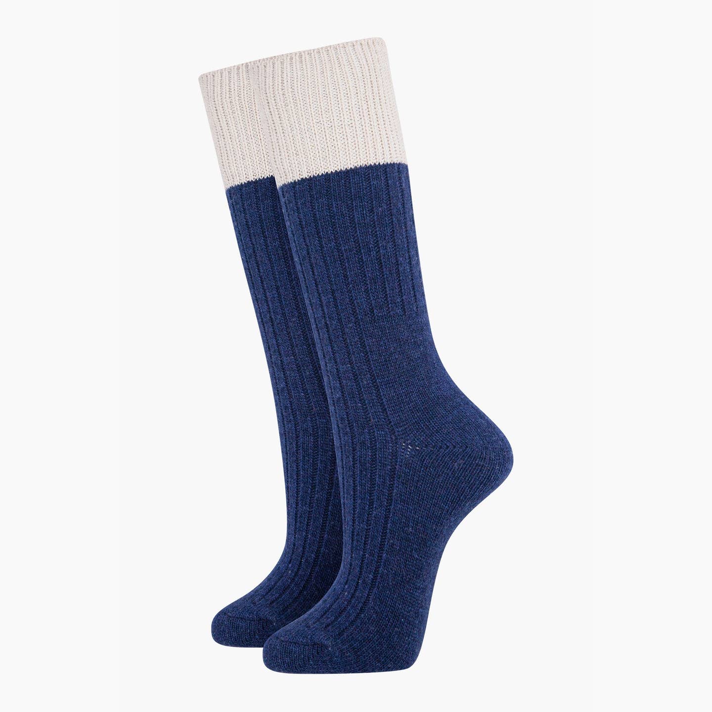 Wool colour block socks