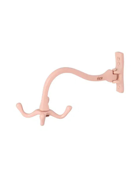 Metal swirly hook with bracket