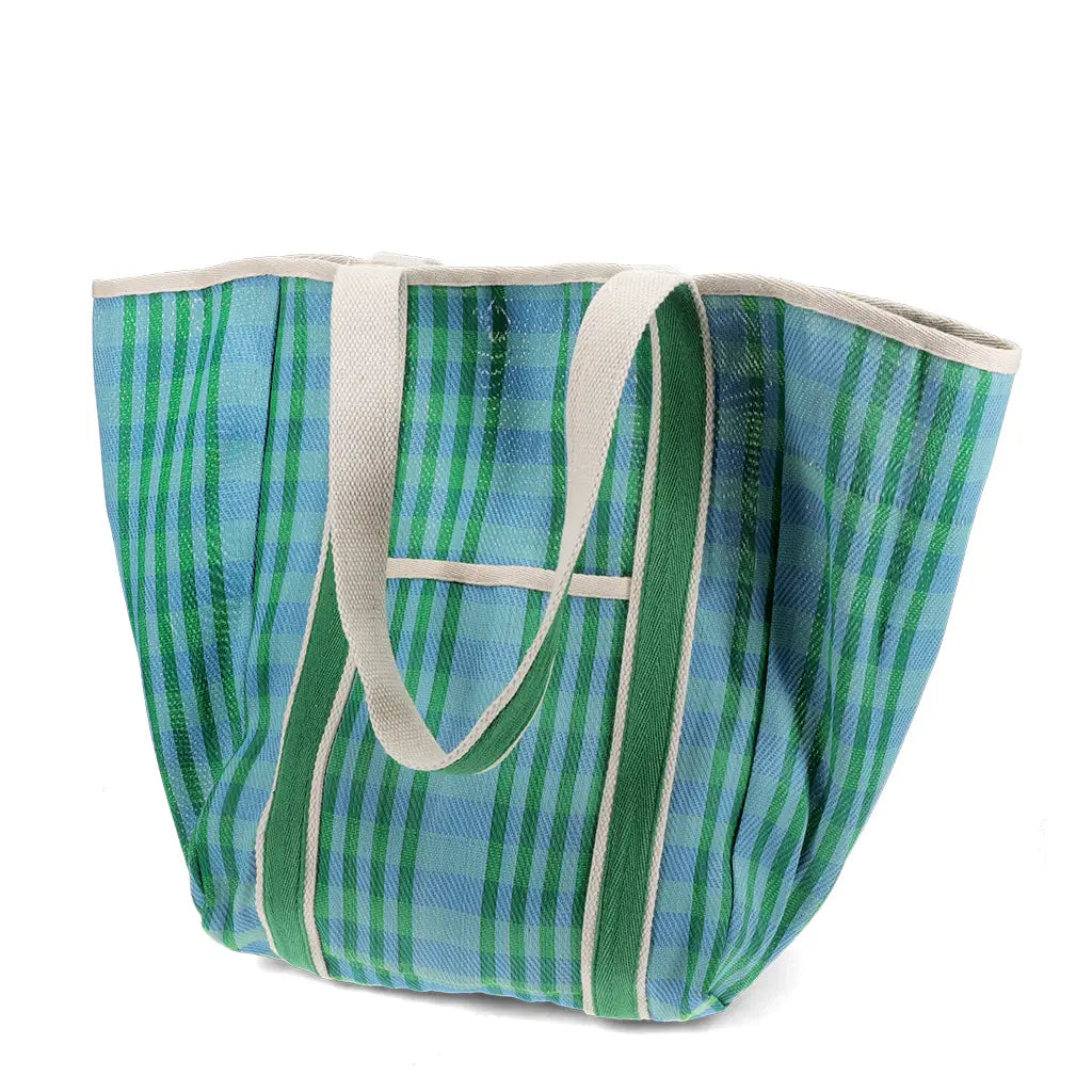 Recycled woven tote bag