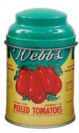 Round spice tin with lid