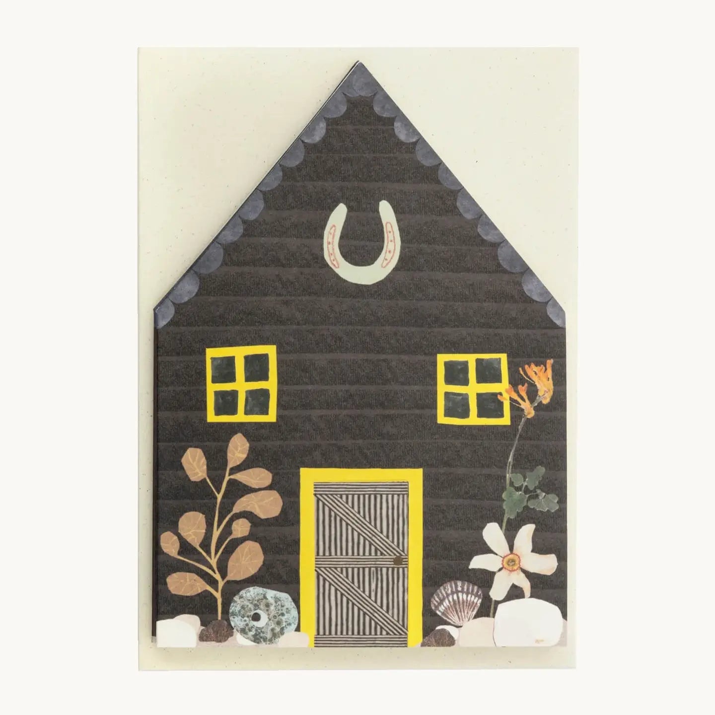 Fishermen’s huts concertina card