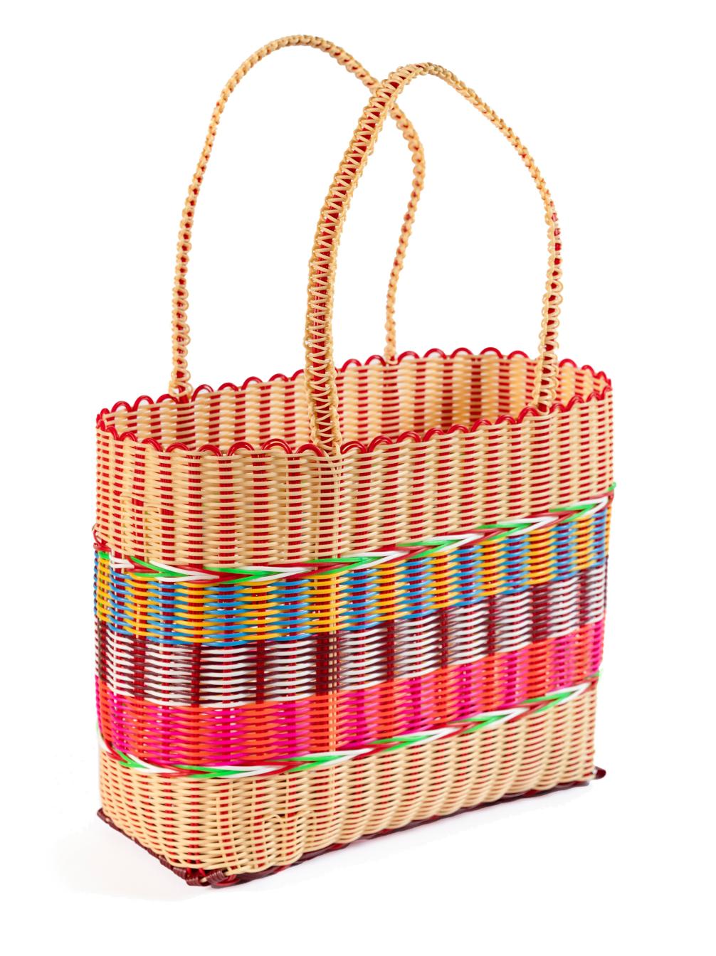 Large recycled plastic basket