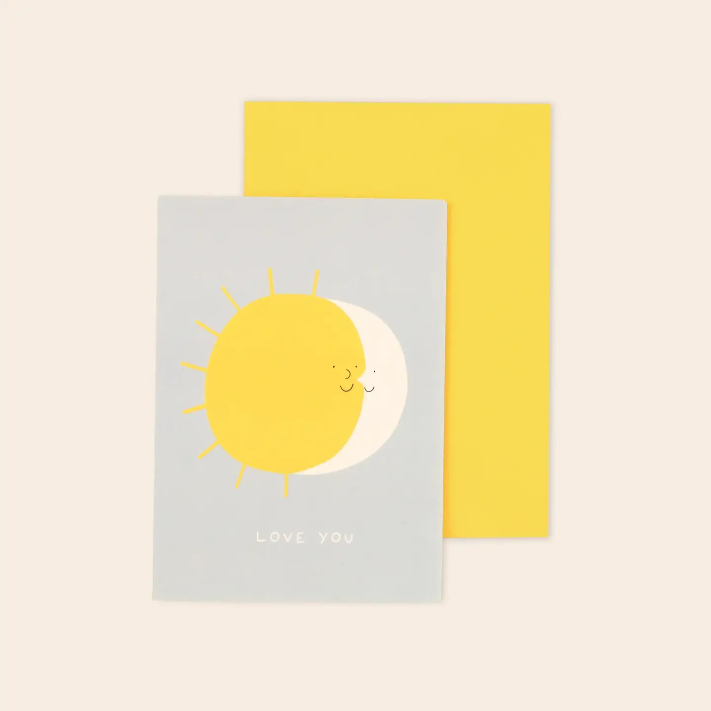 Love you sun and moon card