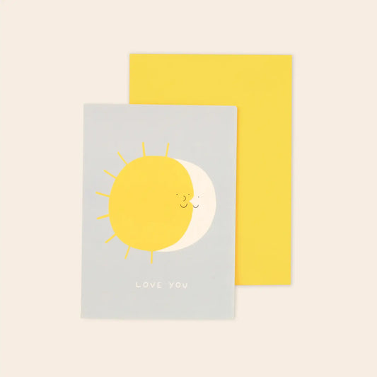 Love you sun and moon card