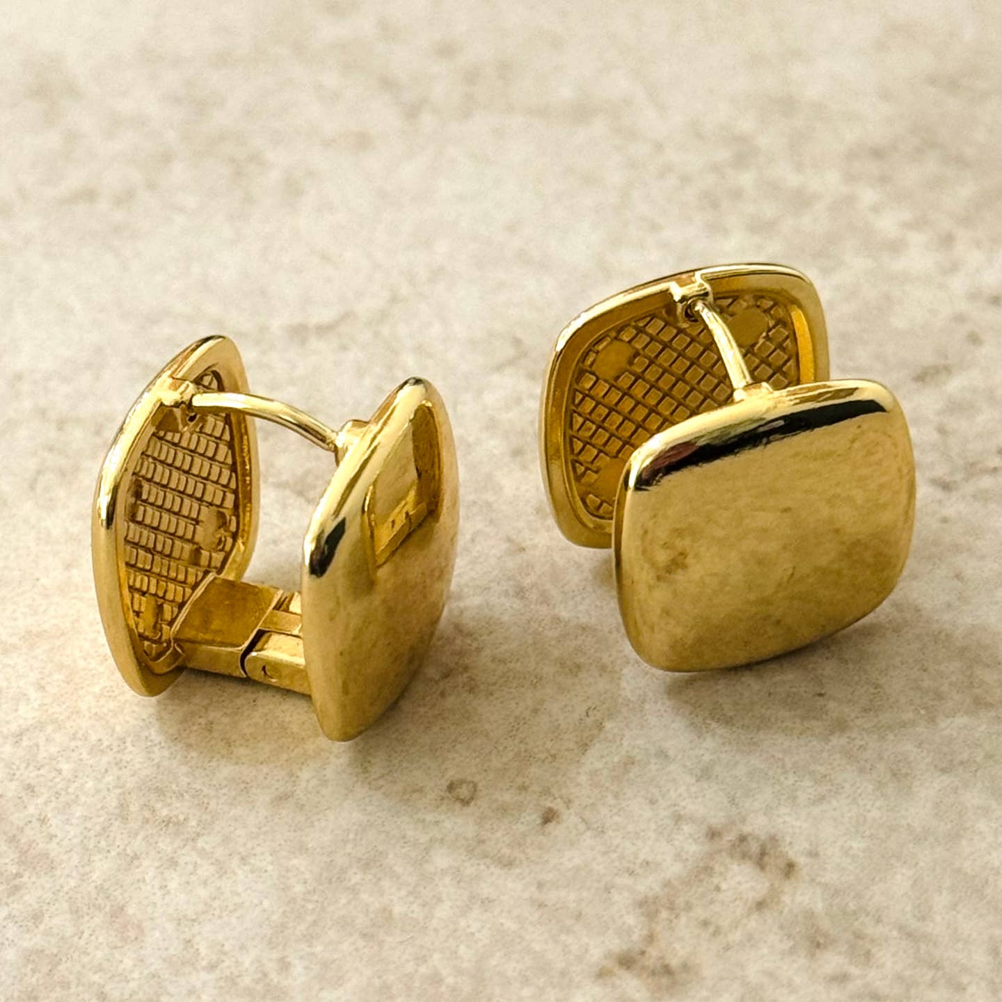Gold cuff earrings