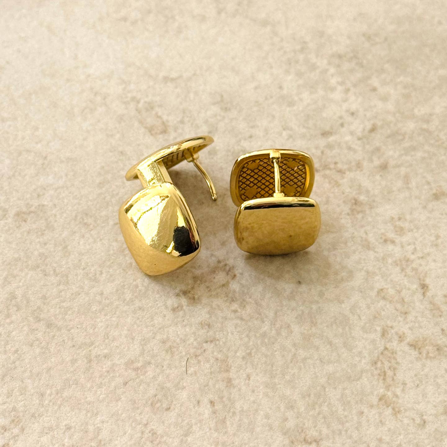 Gold cuff earrings