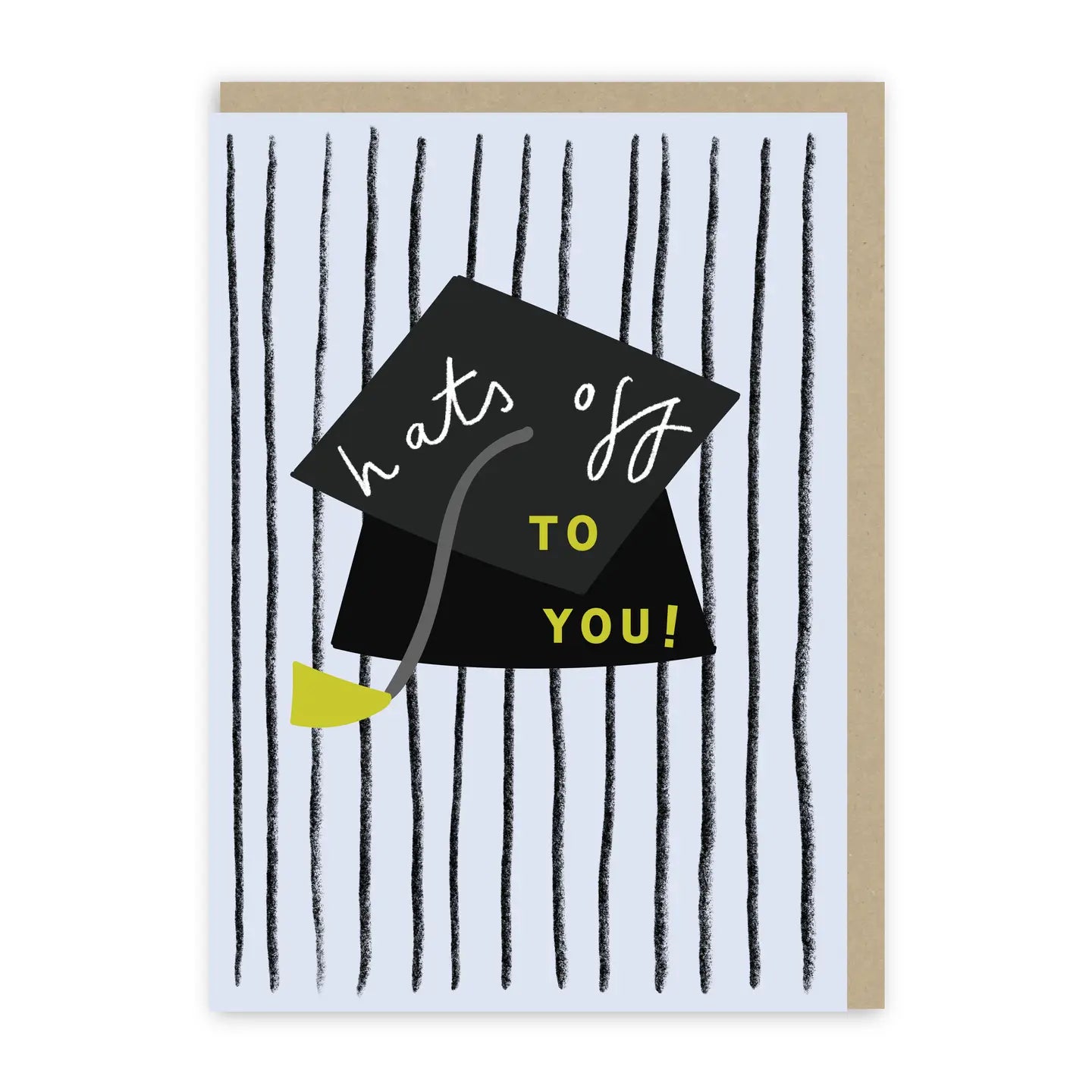 Hats off to you congratulations card