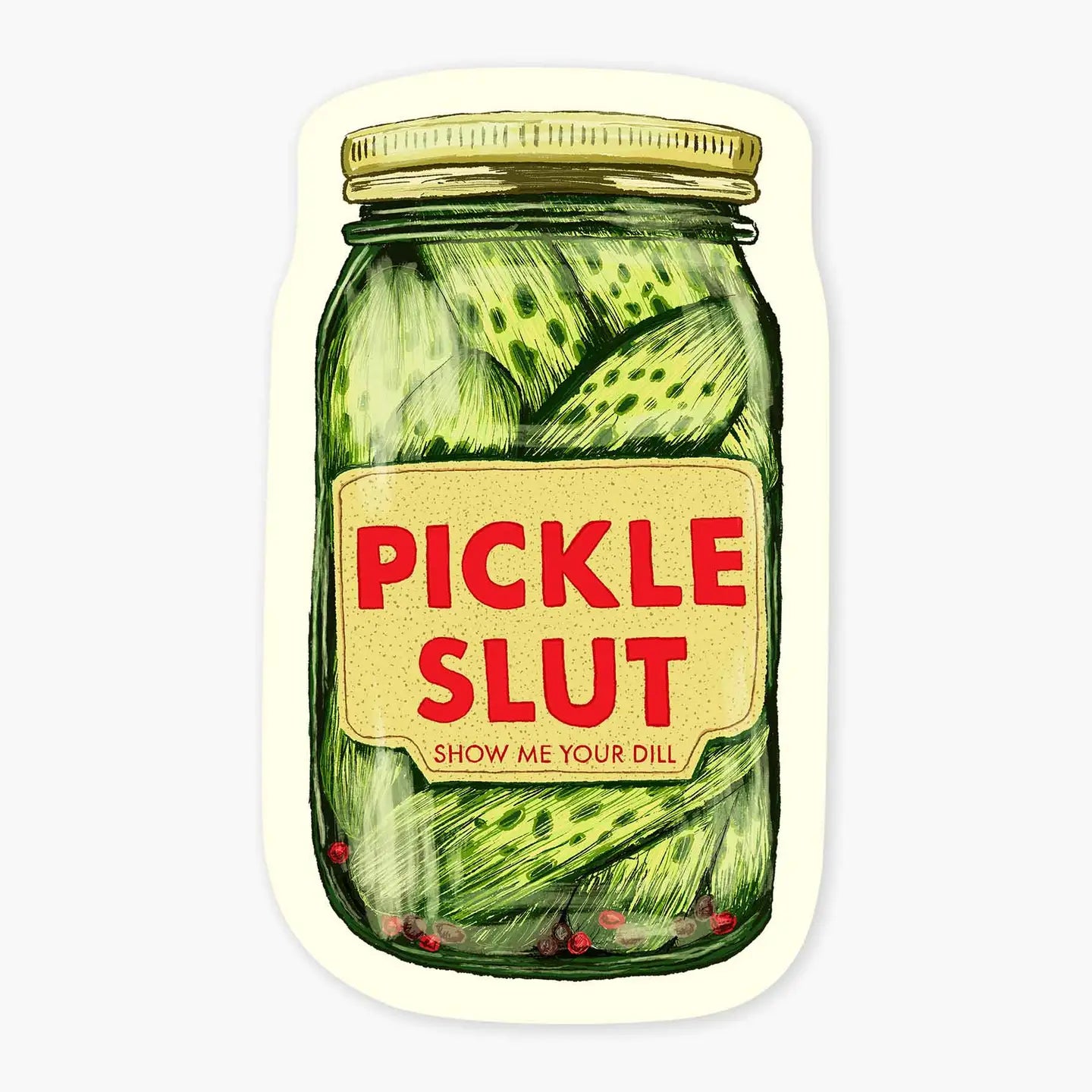 Pickle slut sticker