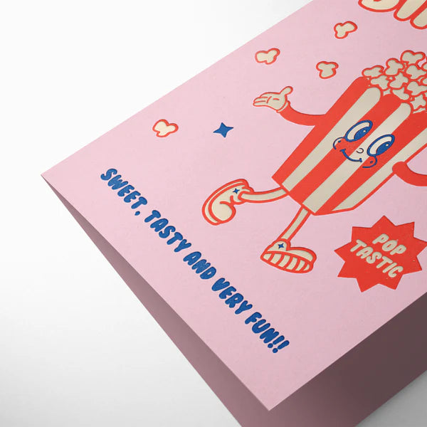 Poptastic happy birthday card