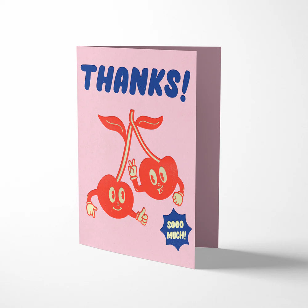 Thanks so much cherries card