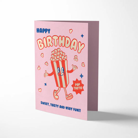 Poptastic happy birthday card