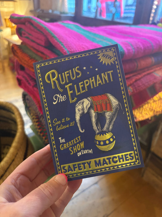 Rufus the elephant matches