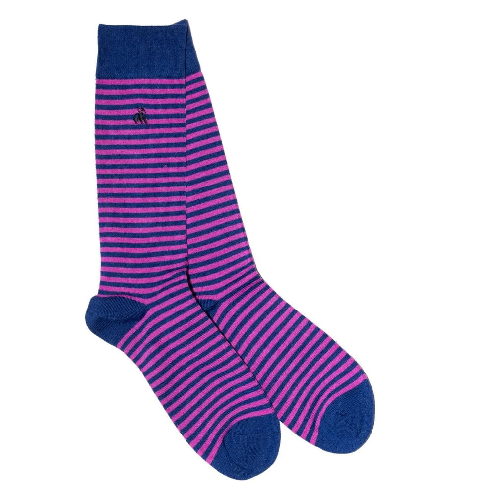 Striped bamboo socks
