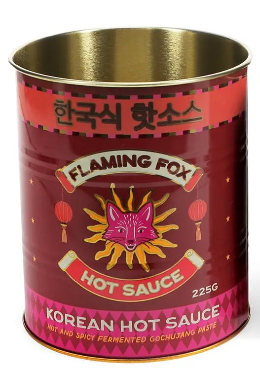 Large metal storage tin
