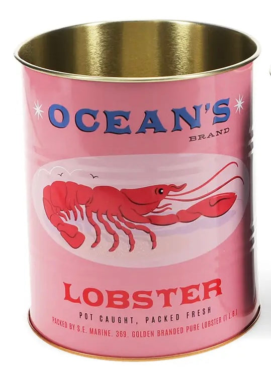 Large metal storage tin