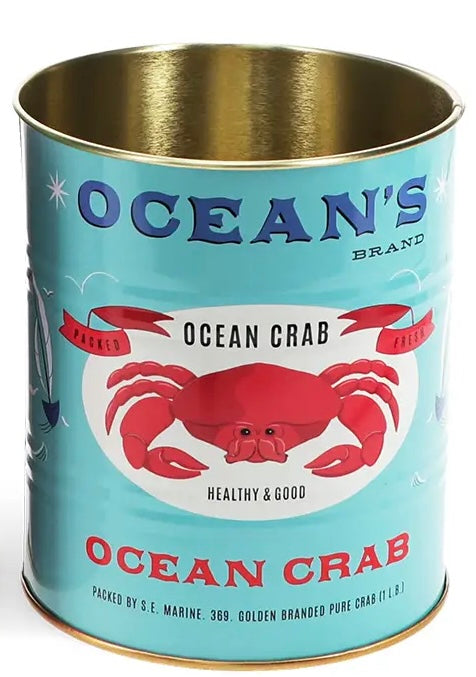 Small metal storage tin