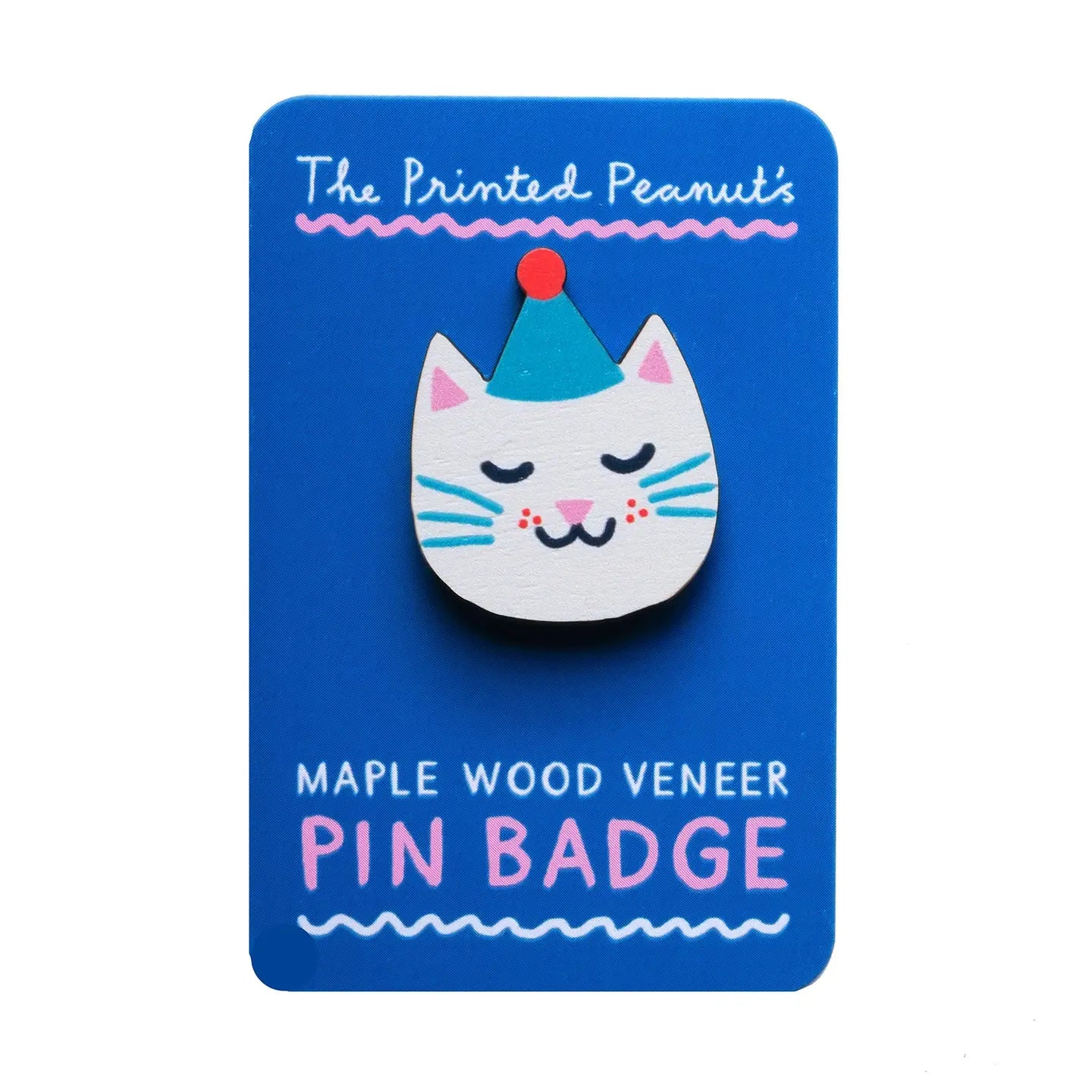 Wooden pin badge