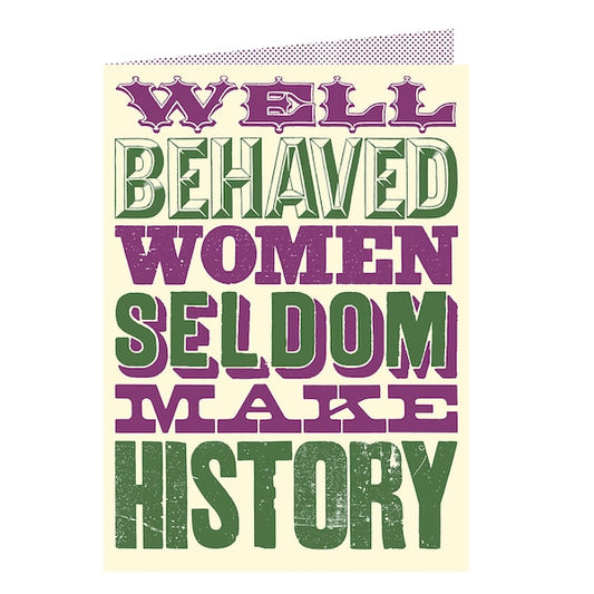 Well behaved women card