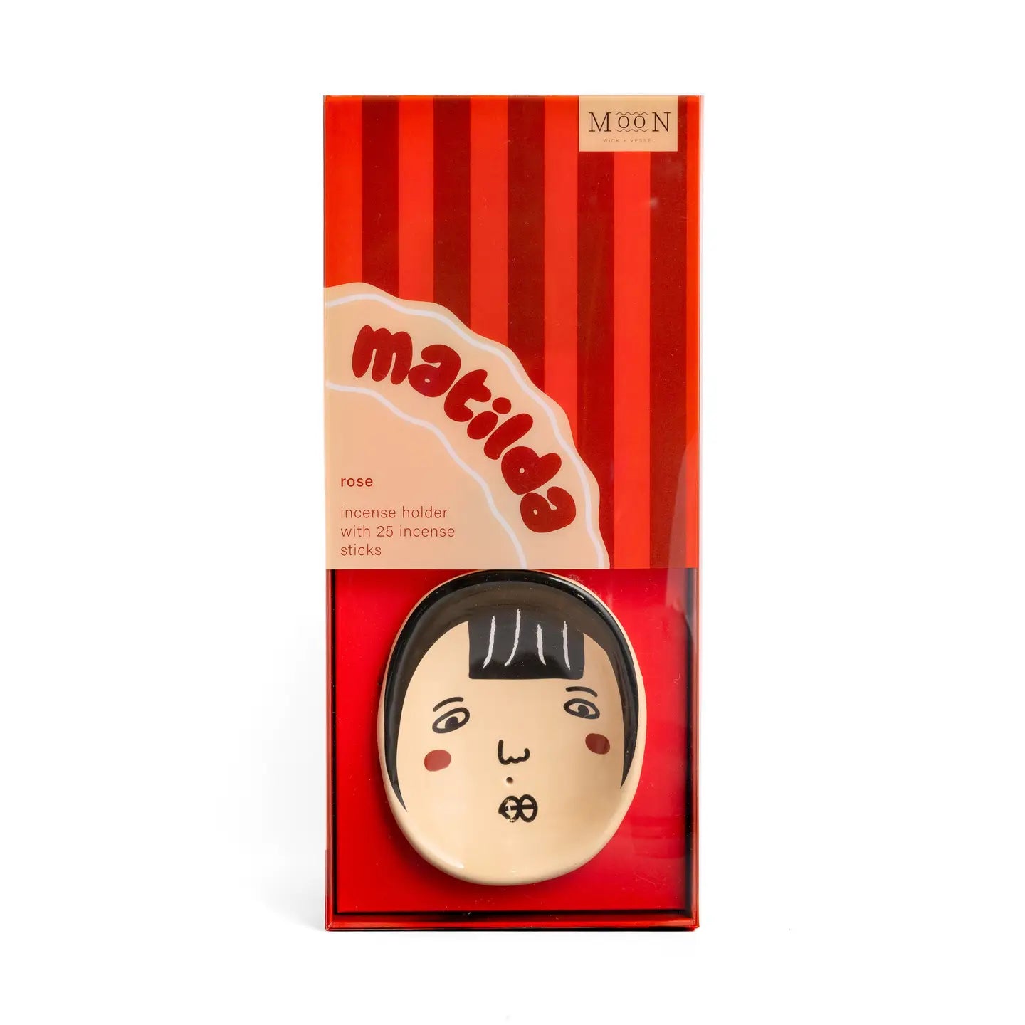 Faces incense holder and incense