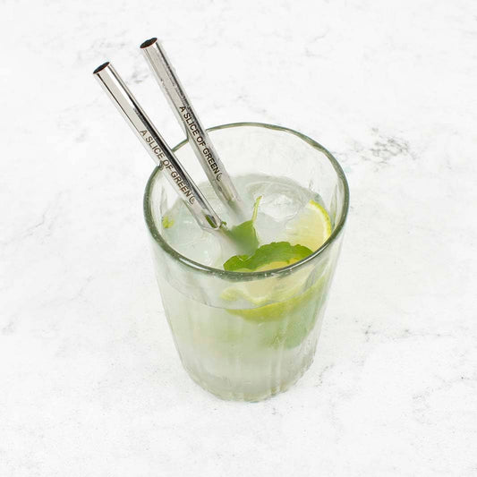 Stainless steel smoothie straw