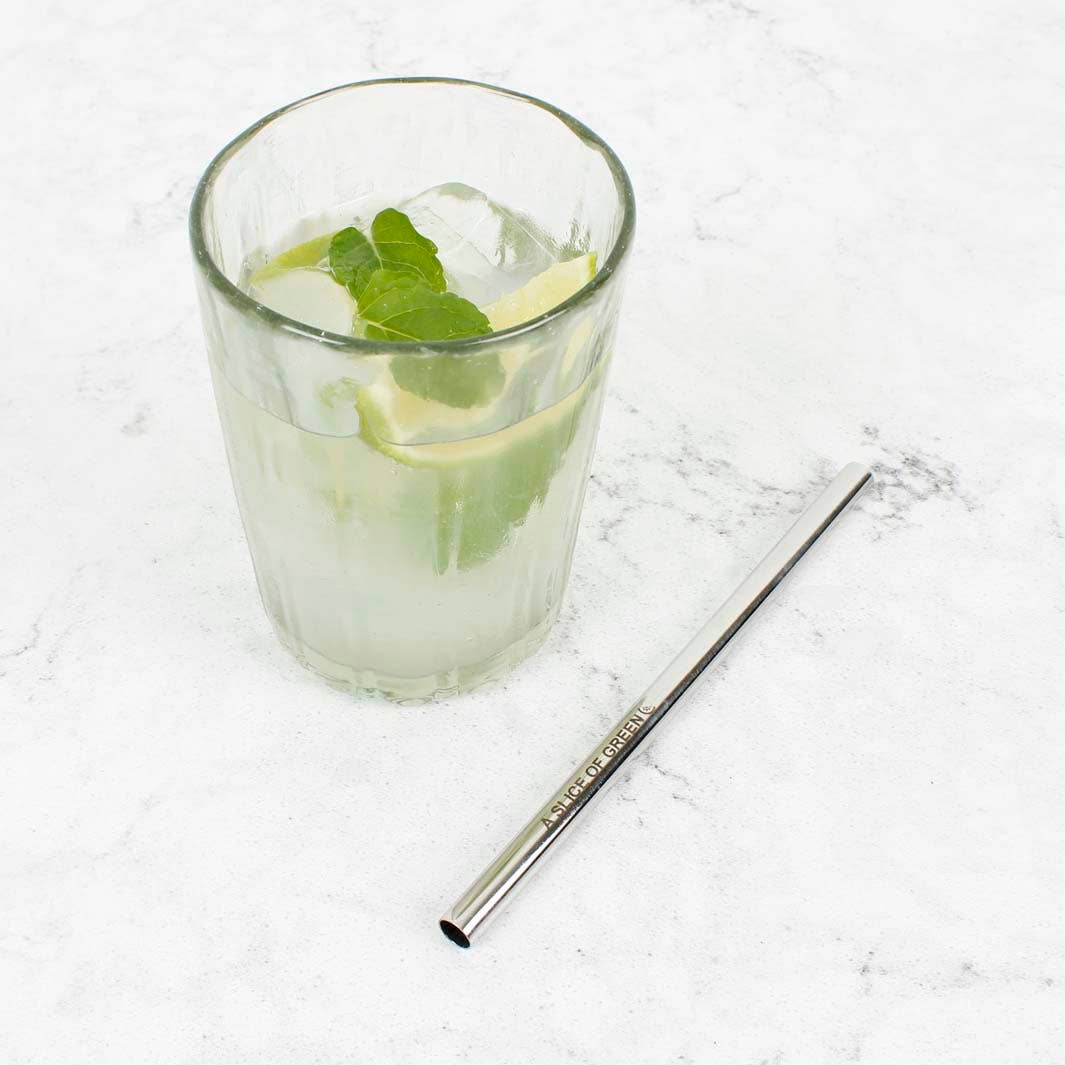 Stainless steel smoothie straw