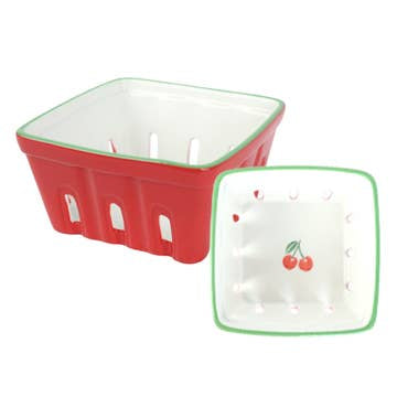 Ceramic fruit punnet