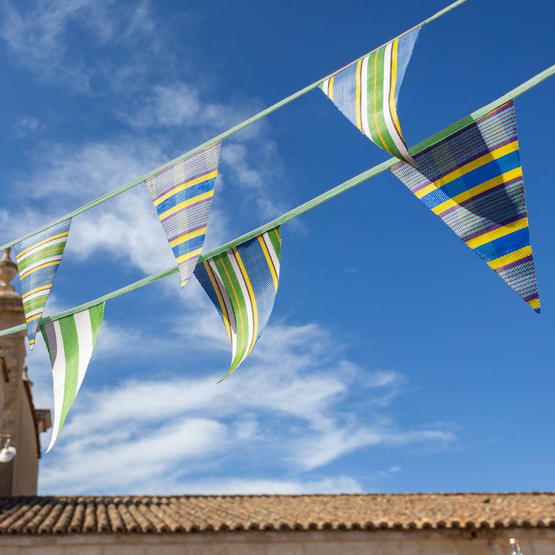 Recycled plastic bunting
