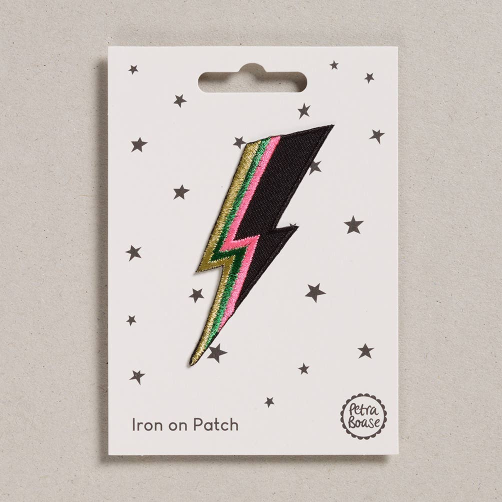 Iron-on embroidered patches