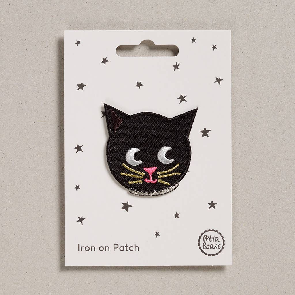 Iron-on embroidered patches