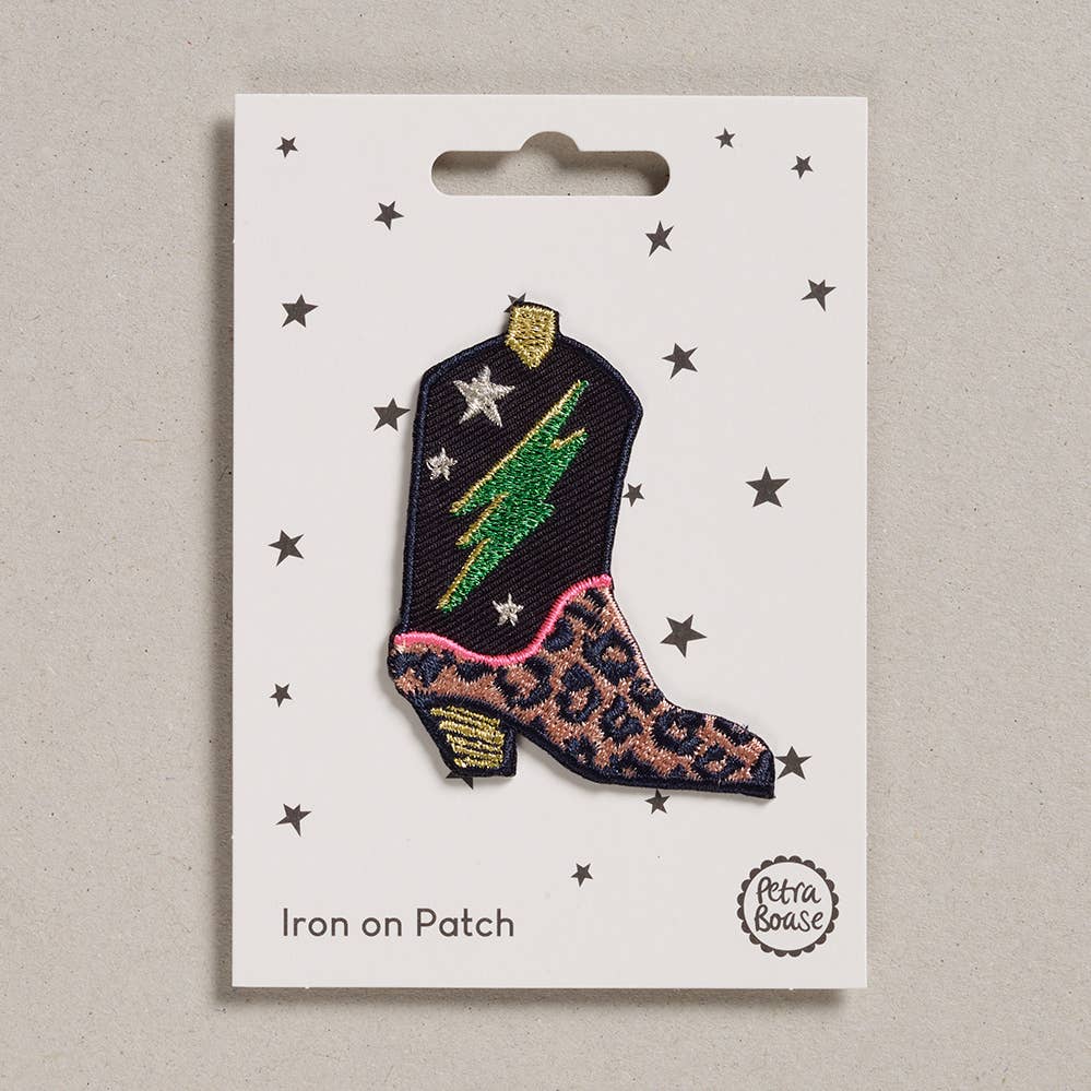 Iron-on embroidered patches