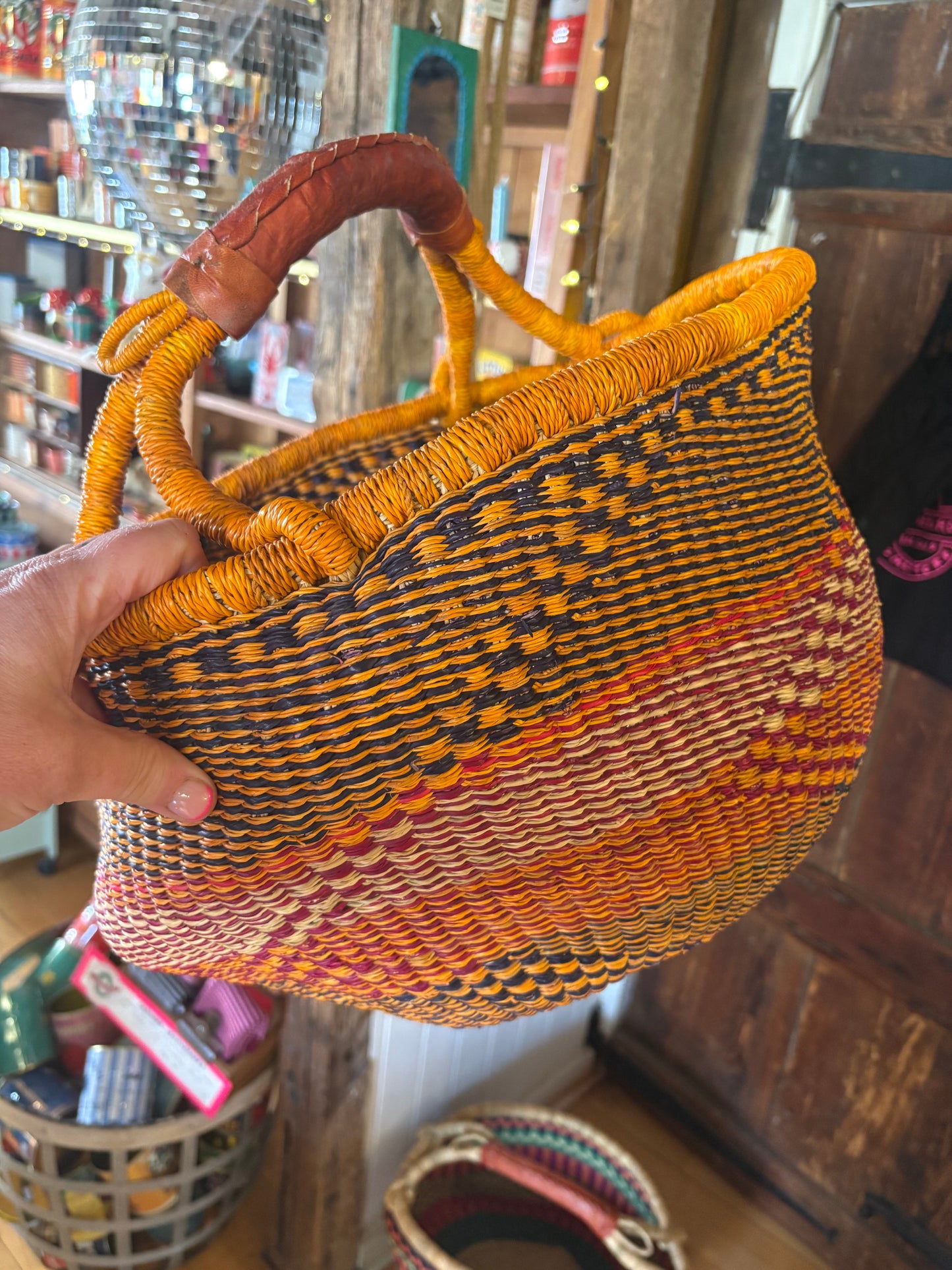 Extra large Bolga baskets