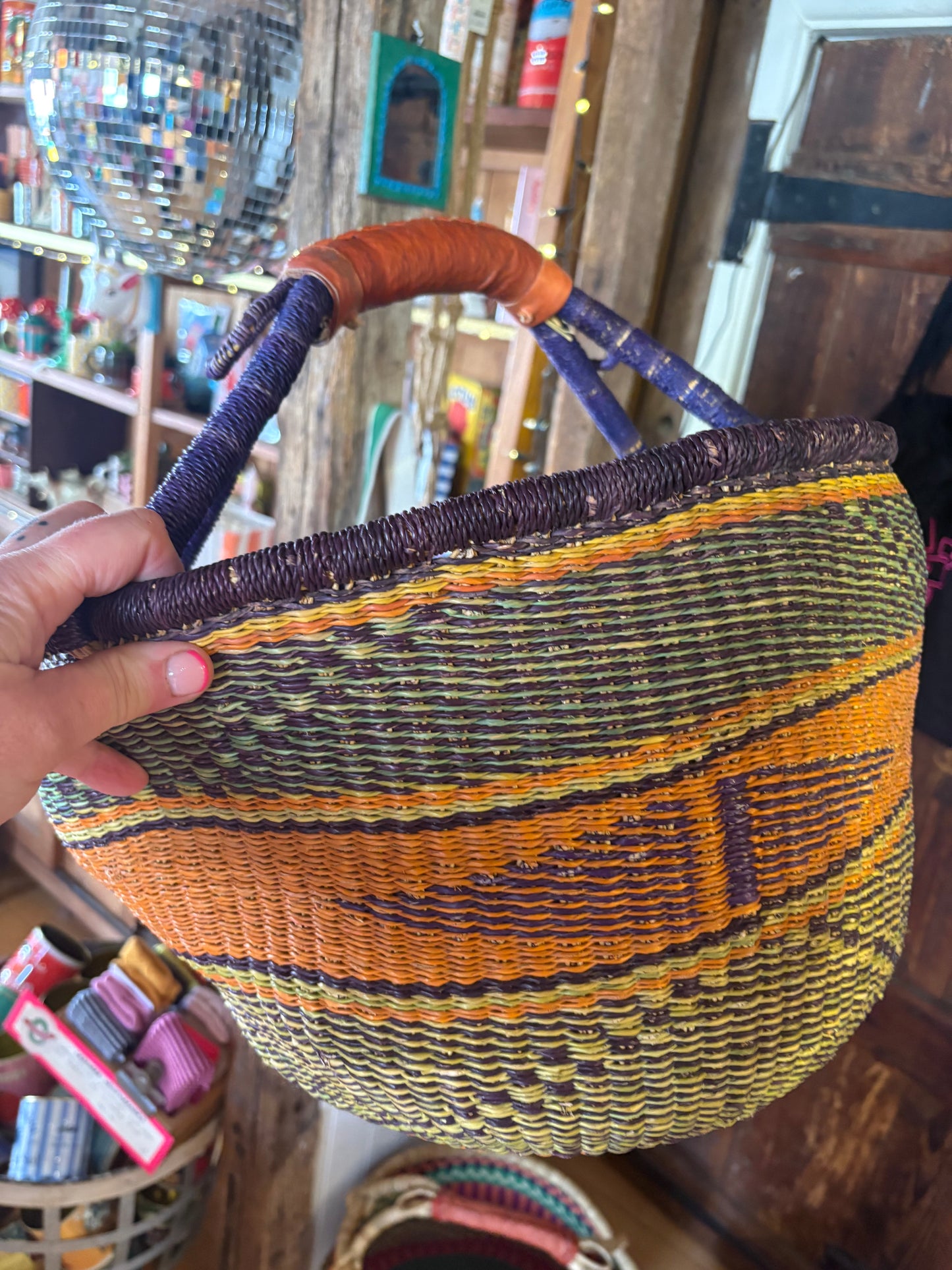 Extra large Bolga baskets