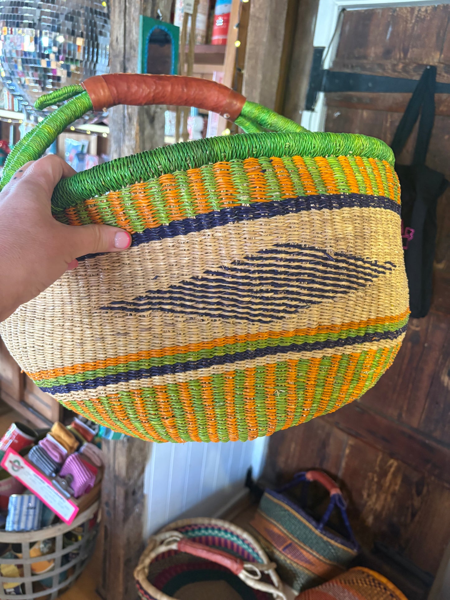 Extra large Bolga baskets