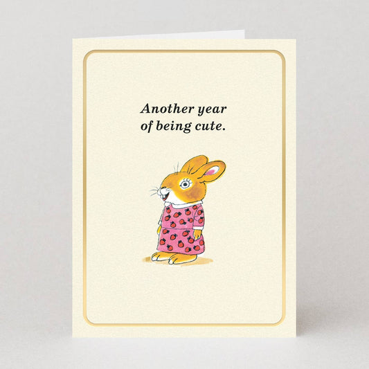 Being cute mini card