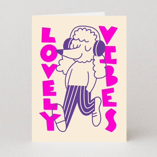 Lovely vibes mini card