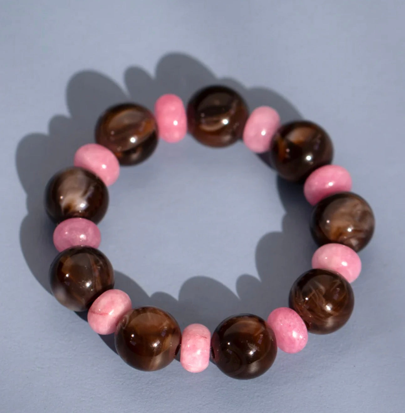 Gemstone beaded bracelet
