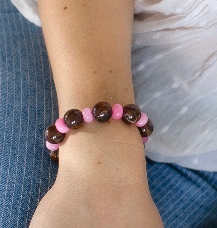 Gemstone beaded bracelet