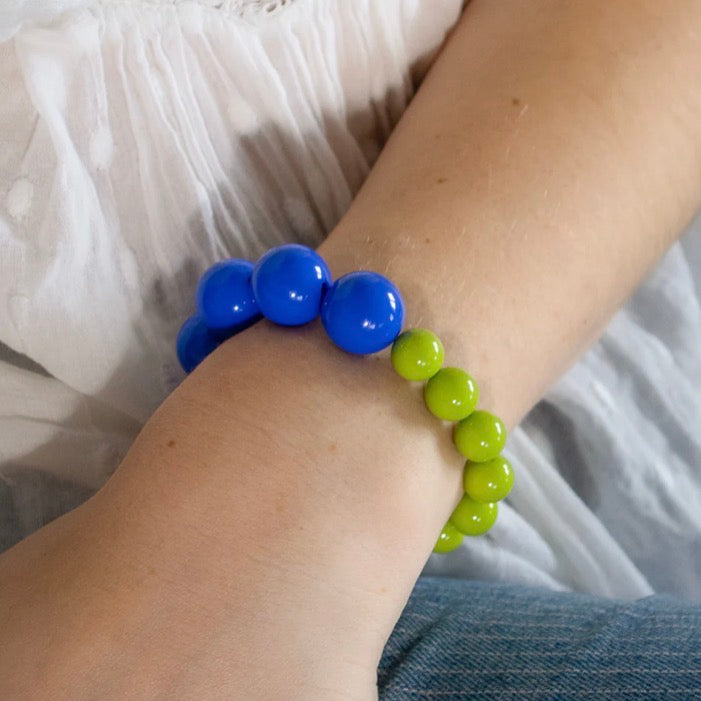 Big bead elasticated bracelet