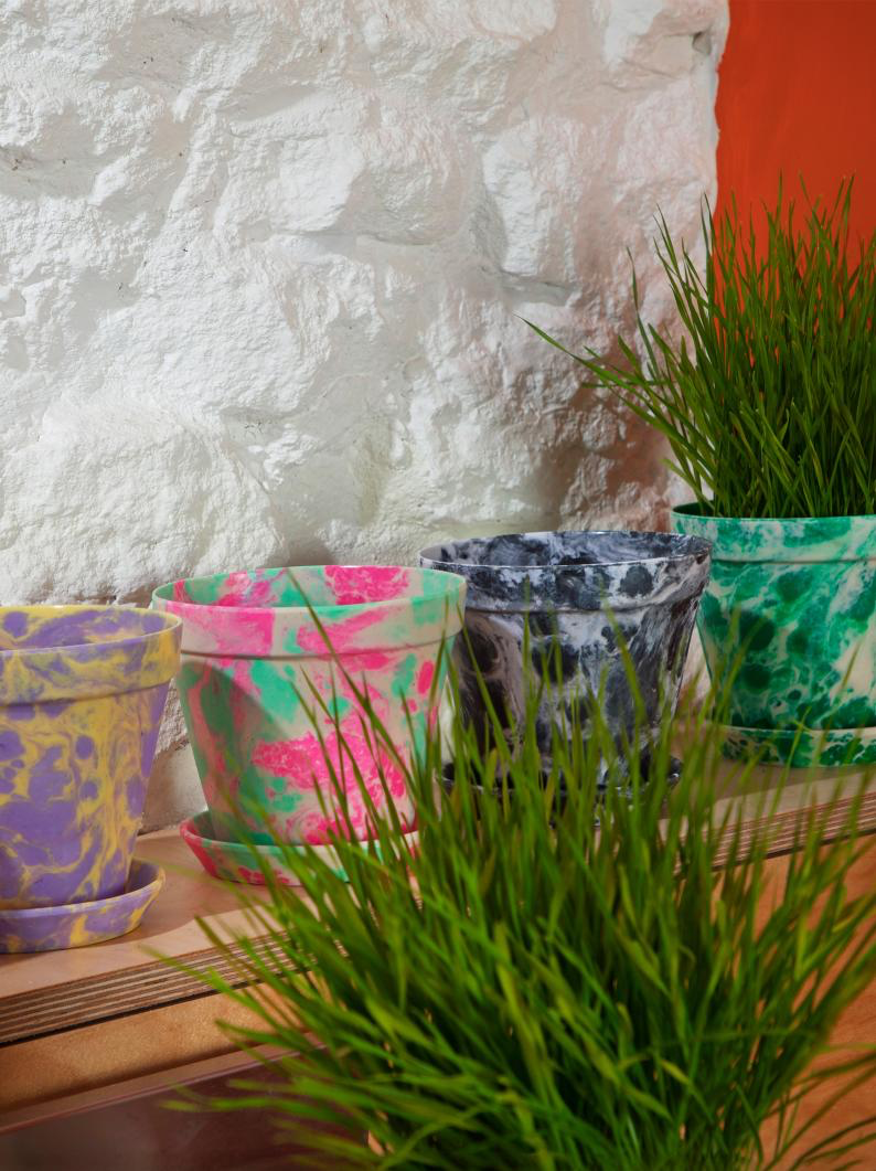 Melamine plant pot