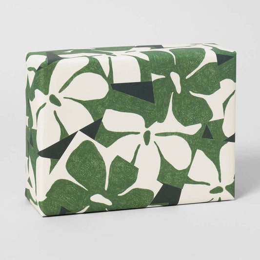 Green floral wrap