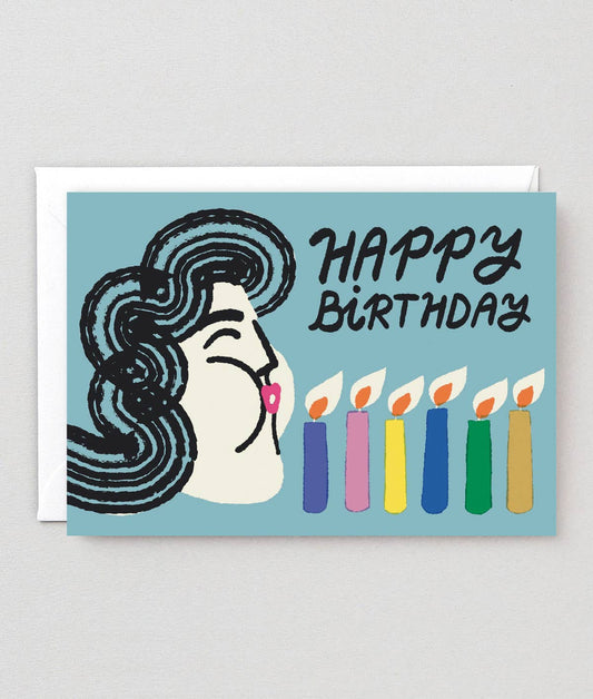 Happy birthday candles card