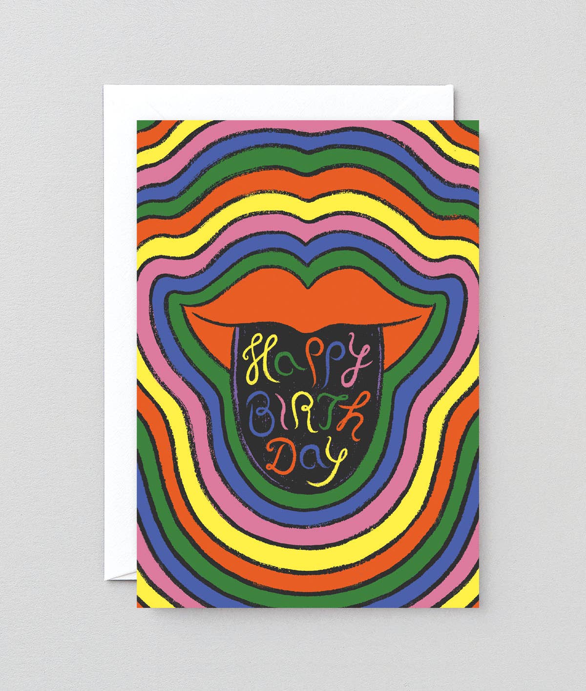 Happy birthday lips card