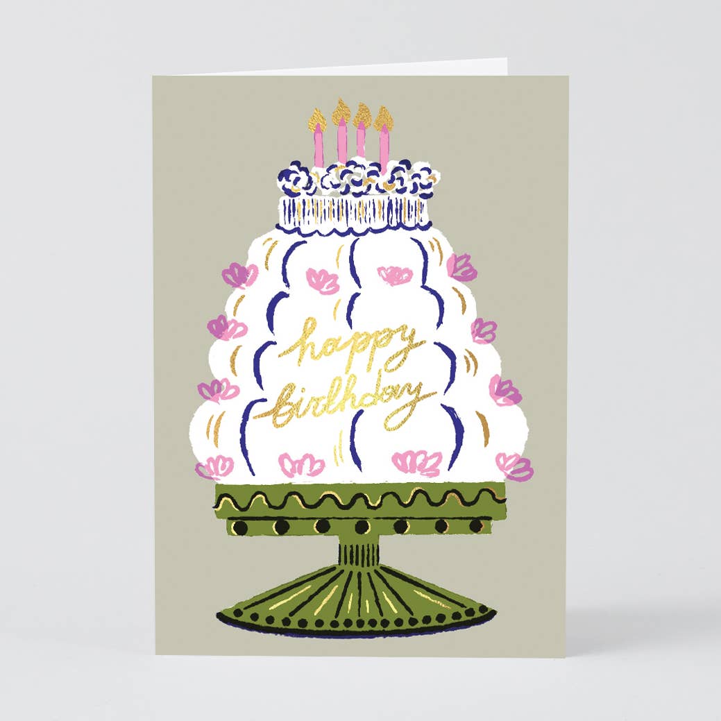 Happy birthday cake card
