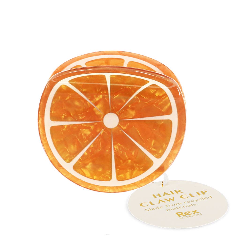 Orange claw clip