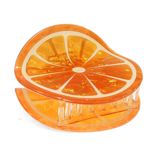 Orange claw clip